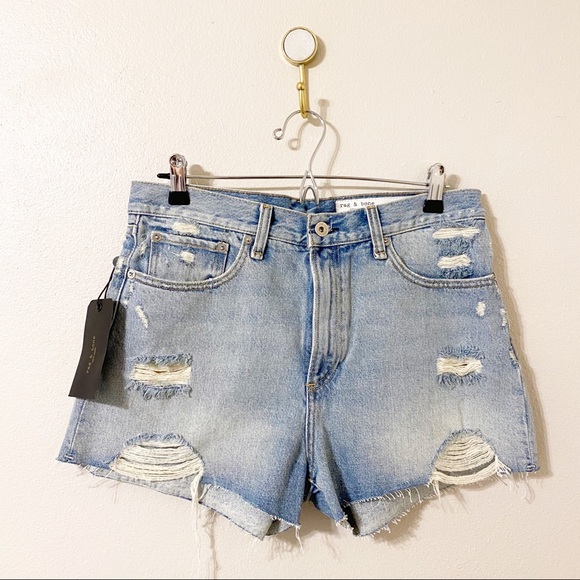 Rag & Bone Maya High Rise Denim Shorts 28 - Picture 4 of 11